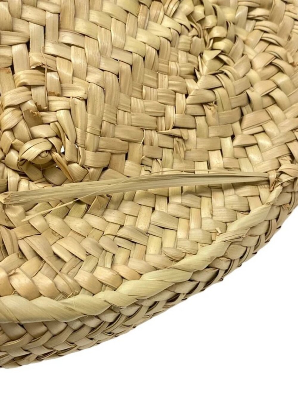 LOEWE Basket A223S93X28 Beige White Palm Leaf Calf Leather Tote Bag - Picture 15 of 15